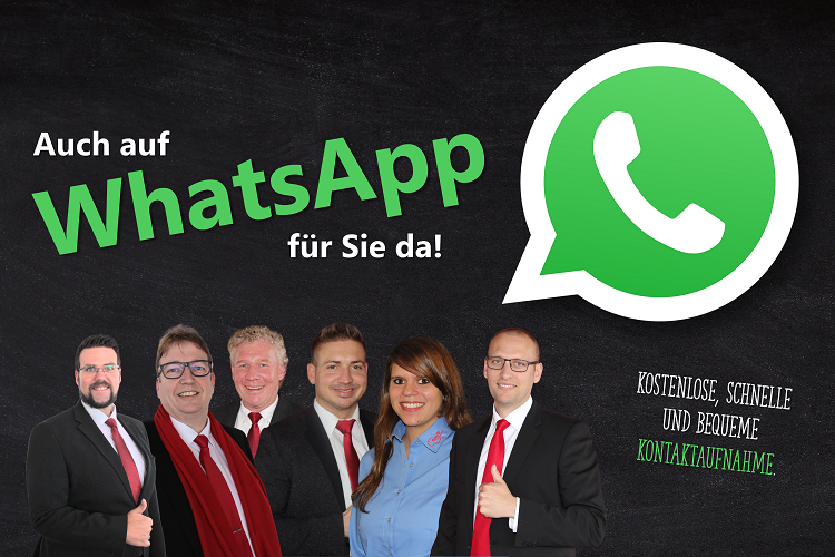 Auch auf WhatsApp für Sie da!