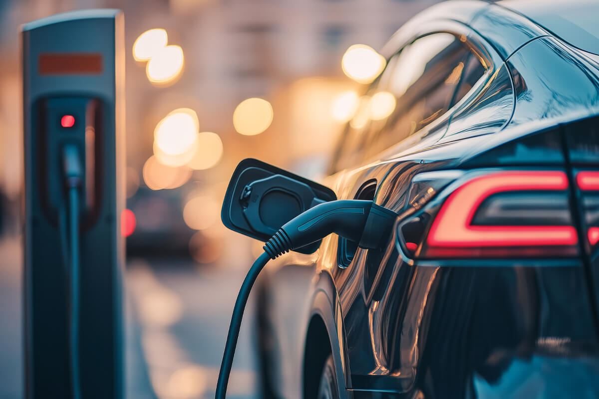 E-Auto beim Ladevorgang